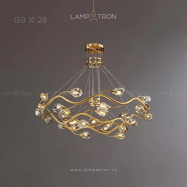 Кольцевые люстры и светильники ADRIANNA 28 ламп Lampatron 3865-9655 Кольцевые люстры и светильники ADRIANNA 28 ламп Lampatron 3865-9655