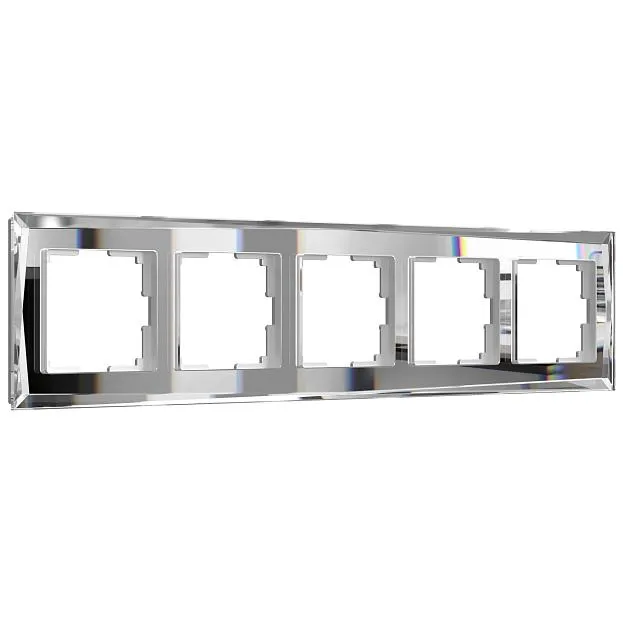 Рамка на 5 постов Werkel W0051220 (зеркальный) a051016 Diamant