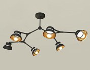Люстра на штанге Ambrella light XB9056101/6 SBK/PYG/C