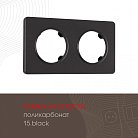 Рамка на 2 поста 502.15-2.black Arte Milano am