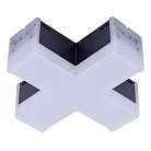 Модульный светильник X-образный Uniel ULO-N11X-12W/6500K IP40 BLACK ULO-N