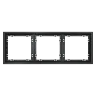 Рамка пластиковая  Voltum VLS100307 S70 на 3 поста, (графит)