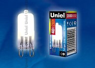 Лампочка галогеновая Uniel JCD-CL-40/G9 картон