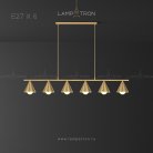 Реечный, рядный светильник JENSY 6 ламп Lampatron 5713-14954