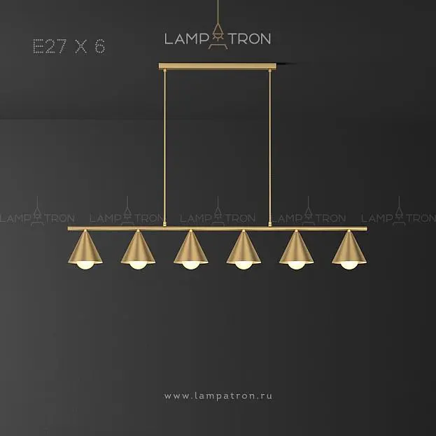 Реечный, рядный светильник JENSY 6 ламп Lampatron 5713-14954 Реечный, рядный светильник JENSY 6 ламп Lampatron 5713-14954