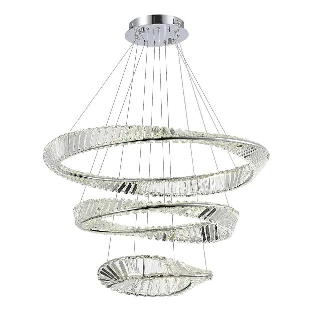 Светильник подвесной Хром/Прозрачный LED 1*97W 4000K ST-Luce SL6204.101.03 RITORTO
