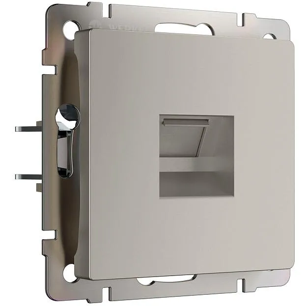 розетка RJ-45 Werkel W1281004 Встраиваемые механизмы дымчатый a069467