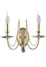 Бра Crystal Lux VICTORIA AP2 GOLD/AMBER 3340/402