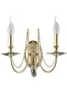 Бра Crystal Lux VICTORIA AP2 GOLD/AMBER 3340/402