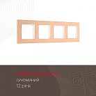 Рамка из алюминия на 4 поста Arte Milano 503.12-4.pink am