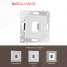 Вывод кабеля Arte Milano 203.49-1.silver am