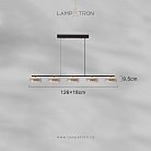 Реечный, рядный светильник EILERT LONG 5 плафонов Lampatron eilert-long-5 9053-25771