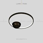 Потолочный светильник DORCAS Размер M. Цвет Латунь + Черный Lampatron 4124-10191
