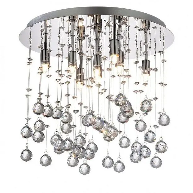 Потолочный светильник Ideal Lux 077796 MOONLIGHT PL8 CROMO Потолочный светильник Ideal Lux 077796 MOONLIGHT PL8 CROMO