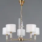 Подвесная люстра ILLUMICO IL0755-5PSQ-25 BRASS GENOA