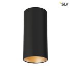 Светильник потолочный 10W, 3000К, 200-620лм, черный SLV 1000807 ANELA LED CL