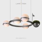 Кольцевые люстры и светильники GRO RING 4 плафона Lampatron 8484-23373