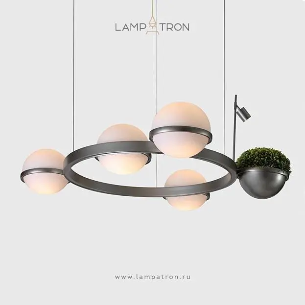 Кольцевые люстры и светильники GRO RING 4 плафона Lampatron 8484-23373 Кольцевые люстры и светильники GRO RING 4 плафона Lampatron 8484-23373