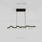 Реечный, рядный светильник OVERTON Цвет Латунь + Черный Lampatron 4128-10201