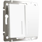 Выключатель двухклавишный с подсветкой Werkel W1120161 (белый матовый) a059273