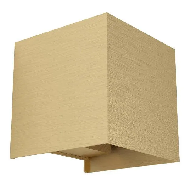 Светодиодное бра 2X1,5W(LED), алюминий, латунь состаренный, стекло, прозрачный, 3000K, 400lm Eglo 901091 VALMONTONE