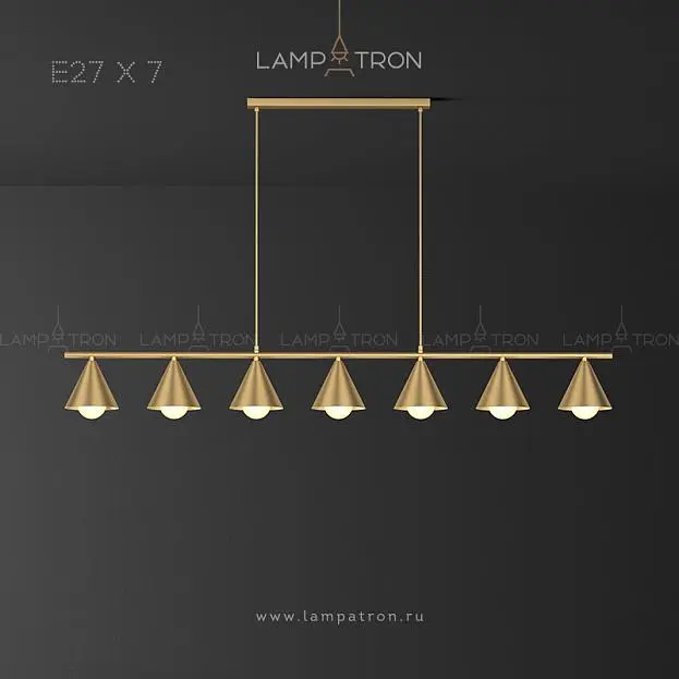 Реечный, рядный светильник JENSY 7 ламп Lampatron 5713-14955 Реечный, рядный светильник JENSY 7 ламп Lampatron 5713-14955