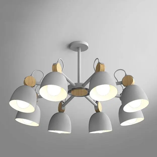 Потолочная Люстр На Штанге Rolla 8 Gray ImperiumLoft 178073-26 Потолочная Люстр На Штанге Rolla 8 Gray ImperiumLoft 178073-26