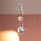 Подвесной светильник TAVE Цвет хром. С лифтом. Теплый свет Lampatron 8644-24149