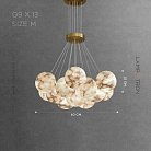 Люстра LILLIS BALL MARBLE 13 плафонов. Размер M Lampatron lillis-ball-marble-13-m 9059-25797