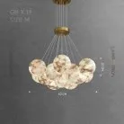 Люстра LILLIS BALL MARBLE 13 плафонов. Размер M Lampatron lillis-ball-marble-13-m 9059-25797