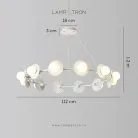 Кольцевые люстры и светильники GURRA 12 плафонов Lampatron 8353-22803