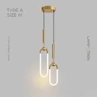 Готовая комбинация светильников FINNUR DUO Тип A. Размер M. Цвет Латунь. Трехцветный свет Lampatron 7771-21877