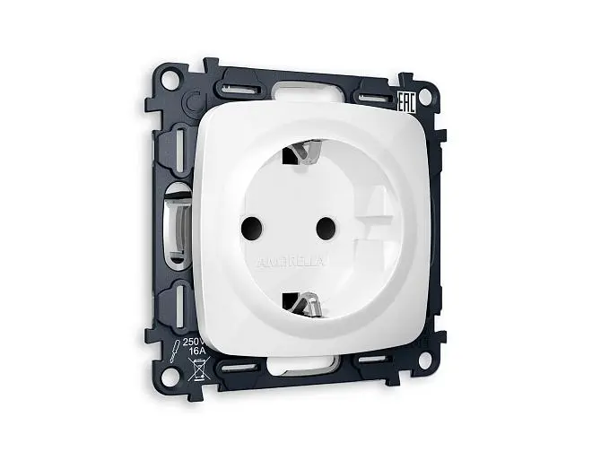 Комплект механизма электрической розетки OMEGA 2P+E Ambrella Volt MO107010 QUANT Комплект механизма электрической розетки OMEGA 2P+E Ambrella Volt MO107010 QUANT