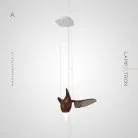 Подвесной светильник HANSY Размер A. Цвет Темное Дерево Lampatron 3577-8788