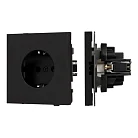 Механизм электрической розетки SCT-TENDO-MEU1-SFPL-BK (230V, 16A) (Матовый черный) Arlight 054638