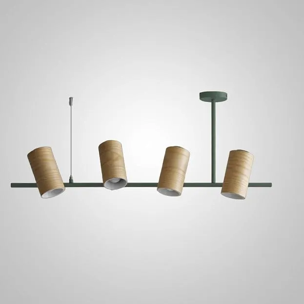 Подвесной реечный светильник BARREL B Green ImperiumLoft 240217-26 BAREL