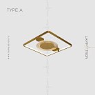 Потолочный светильник AHLET B Тип A. Цвет Латунь Lampatron ahlet-b-a-brass 5648-14591