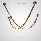 Подвесной светильник OBERT B 2 светильника. Теплый свет Lampatron 8544-23711