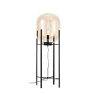 Торшер Черный/Коньячный E27 1*40W (из 2-х коробок) ST Luce SL1050.525.01 BURASCA