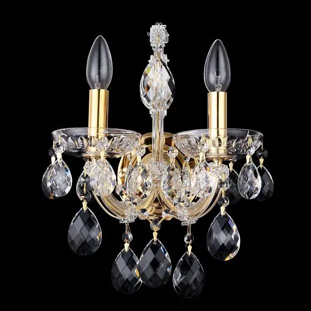 Бра Crystal Lux ISABEL AP2 GOLD/TRANSPARENT 2080/402 Бра Crystal Lux ISABEL AP2 GOLD/TRANSPARENT 2080/402
