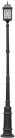 Наземный фонарь Oasis Light 64810L/E7 Bl LONDON L