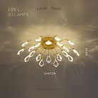Потолочная люстра GLORIOLE CH Размер L. 20 LED. Lampatron gloriole-ch-l 9131-26020