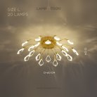 Потолочная люстра GLORIOLE CH Размер L. 20 LED. Lampatron gloriole-ch-l 9131-26020