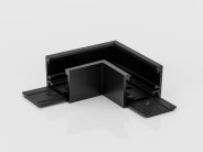Коннектор угловой для накладного низкопрофильного шинопровода SWG SY-LINK-CNLV-S1S-BL