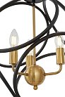 Подвесной светильник Lumina Deco LDP 1243-3 BK+MD Casai