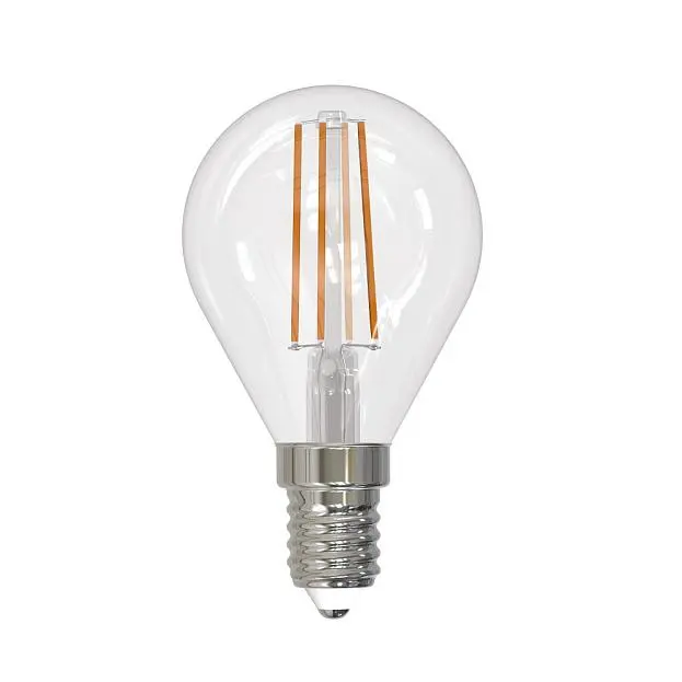 Лампочка светодиодная Uniel LED-G45-9W/3000K/E14/CL/DIM GLA01TR картон Лампочка светодиодная Uniel LED-G45-9W/3000K/E14/CL/DIM GLA01TR картон