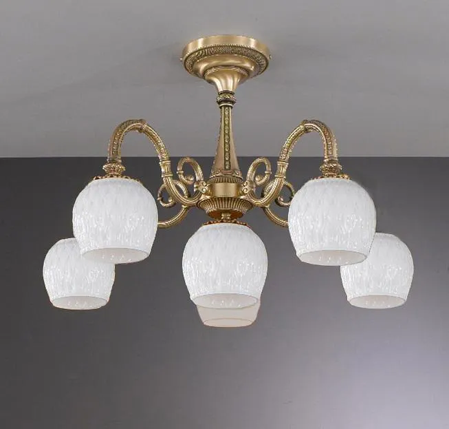Потолочная люстра Reccagni Angelo PL 539/5+1.44 WHITE 539