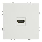 Розетка HDMI 2.0 Type A (механизм),  Stekker 50163, серия Эмили, RST00-5118-01, белый фарфор, soft touch