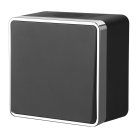 Выключатель одноклавишный влагозащищенный Werkel W5010235 Gallant (черный/хром) a050971