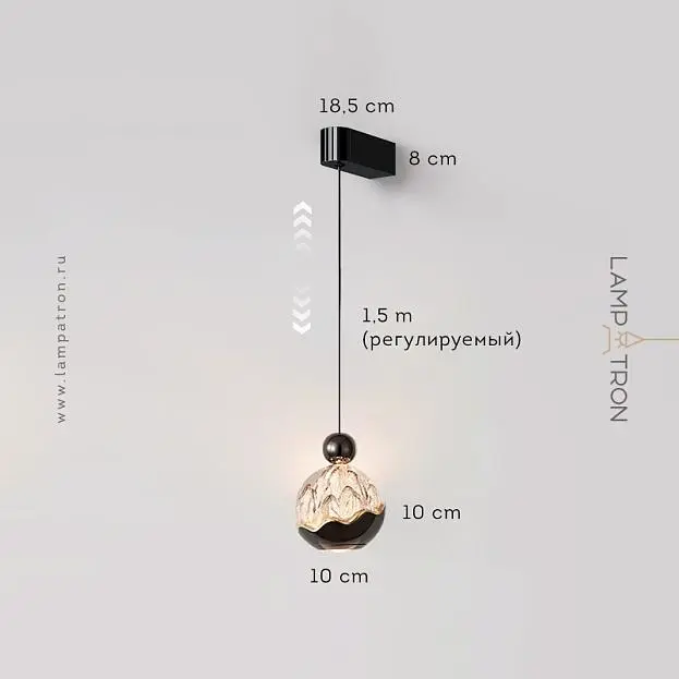 Бра ECLA WALL Теплый свет. Сенсорное включение. Lampatron 8974-25400 Бра ECLA WALL Теплый свет. Сенсорное включение. Lampatron 8974-25400